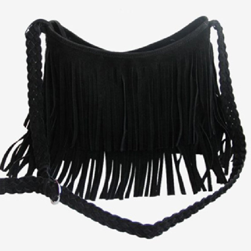 Borsa a tracolla con nappine da donna