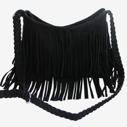 Borsa a tracolla con nappine da donna