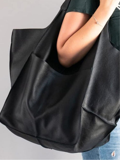 Borsa a spalla grande in morbida pelle con grande capacità