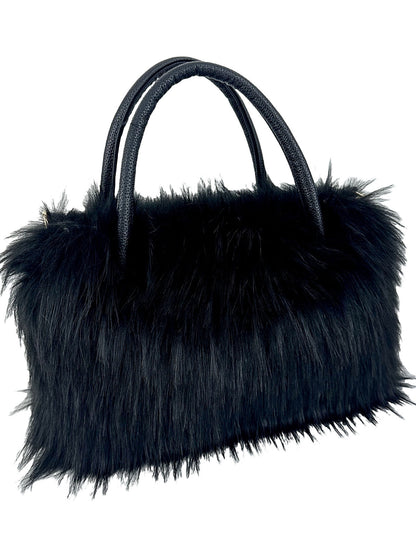 Borsa a tracolla alla moda in peluche con catena