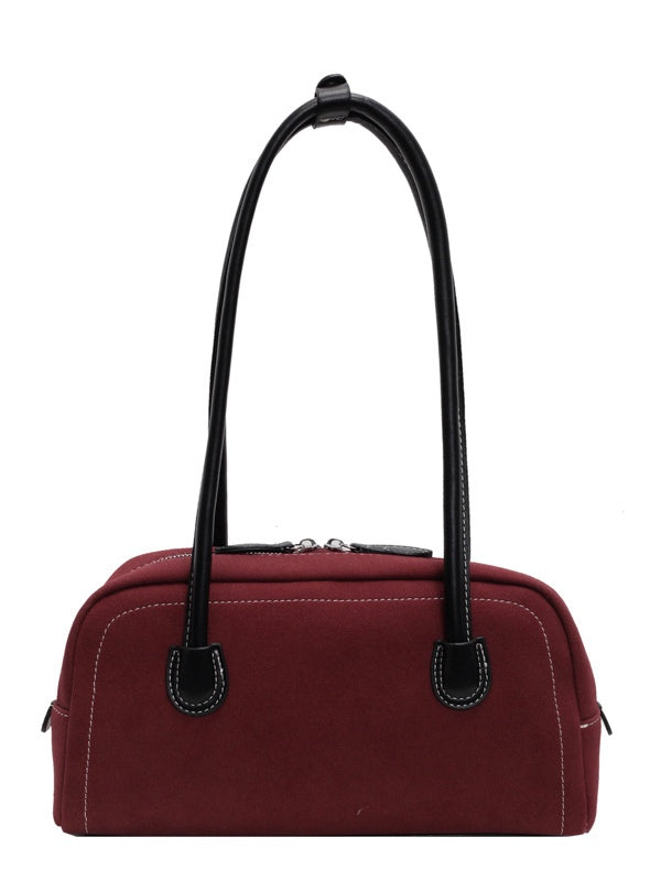 Borsa a tracolla retrò opaca borsa a cuscino casual