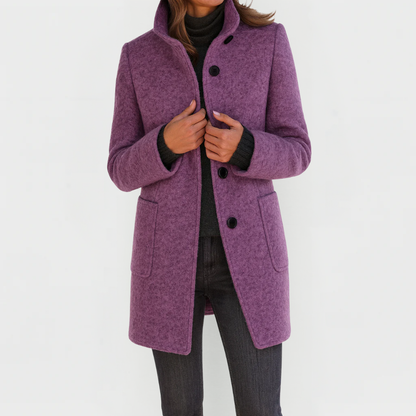 Eleonore | Cappotto in lana a taglio midi