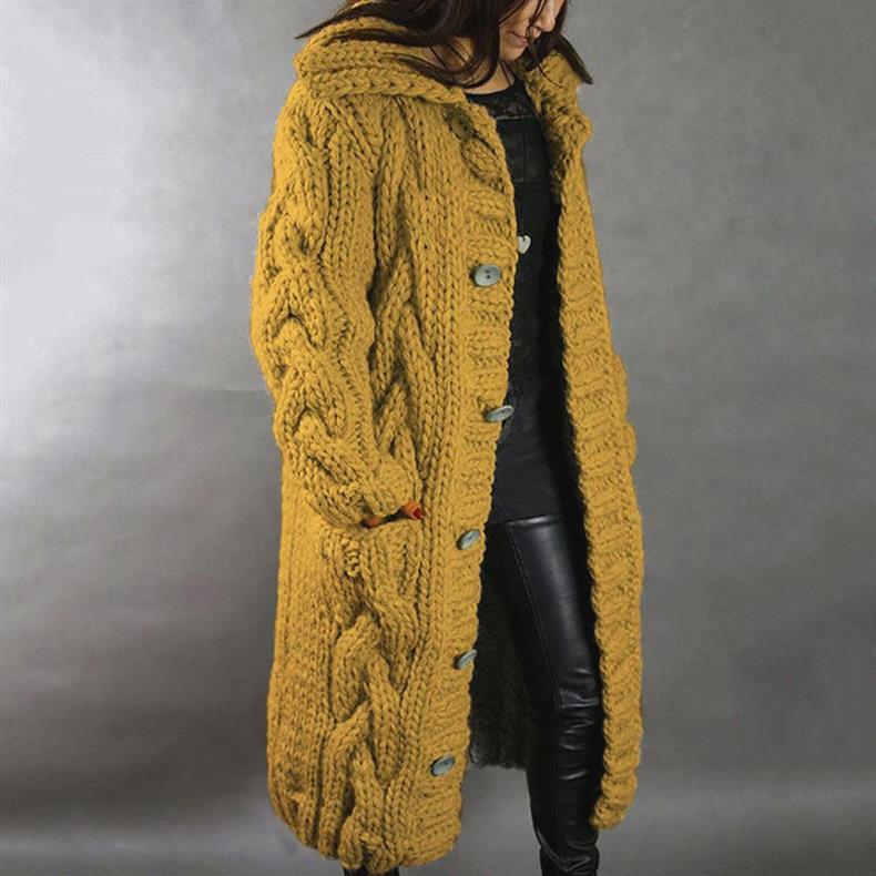 Enid | Cardigan lungo con cappuccio e comodo