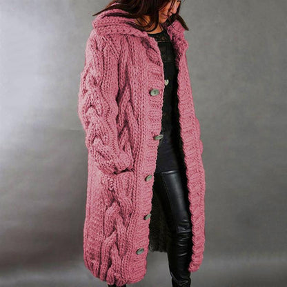 Enid | Cardigan lungo con cappuccio e comodo