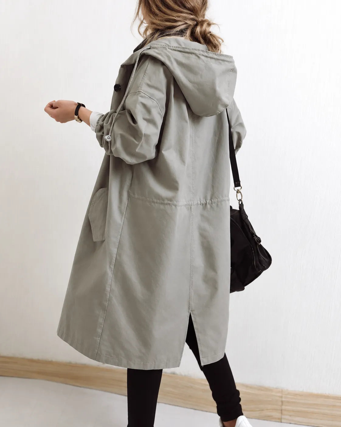 Maisie | Cappotto Oversize con Cappuccio e Bottoni