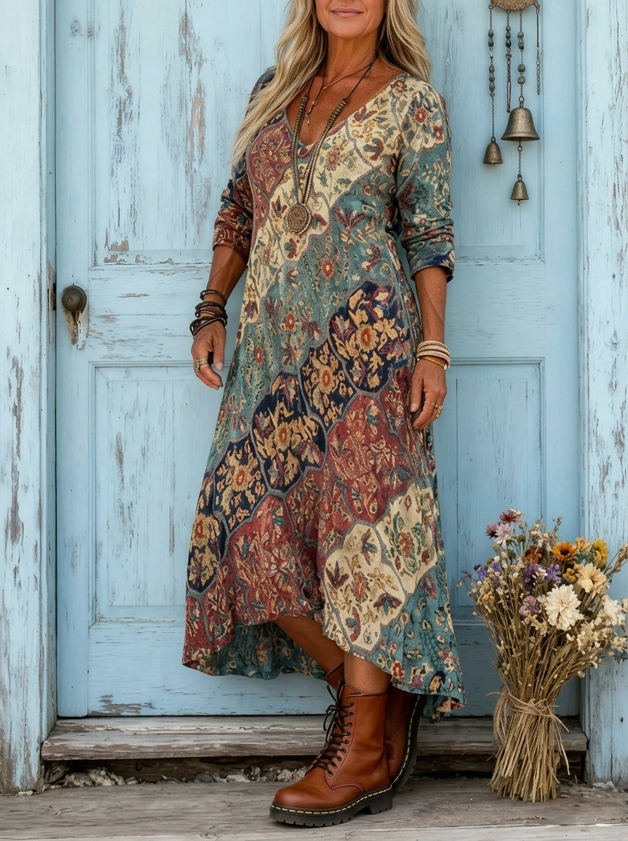 Lidia | Vestito fluido autunnale