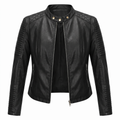 Daniela | Giacca Moto Corta con Zip Frontale