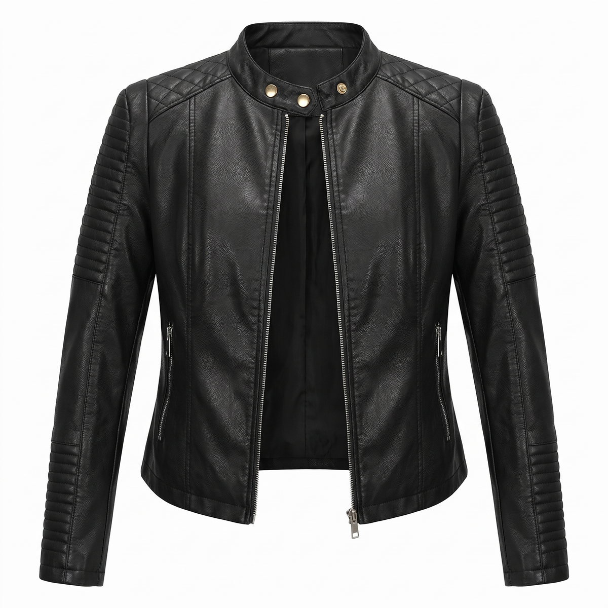Daniela | Giacca Moto Corta con Zip Frontale