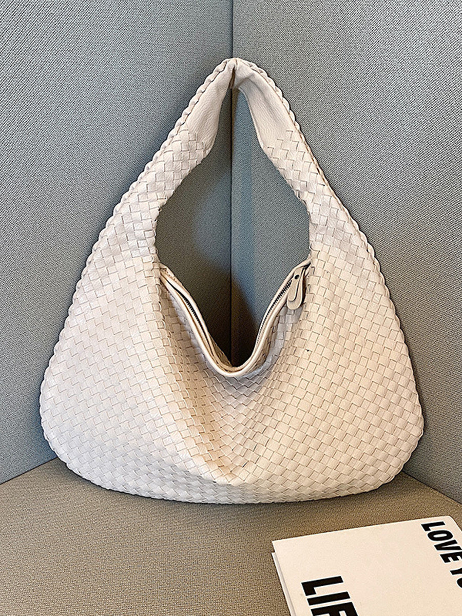 Borsa in pelle intrecciata alla moda
