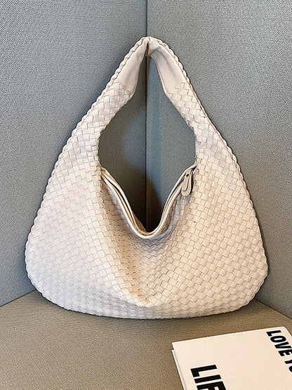 Borsa in pelle intrecciata alla moda