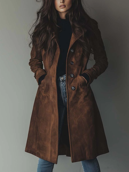 Lorenza | Cappotto Trench in Velluto Vintage