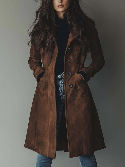 Lorenza | Cappotto Trench in Velluto Vintage