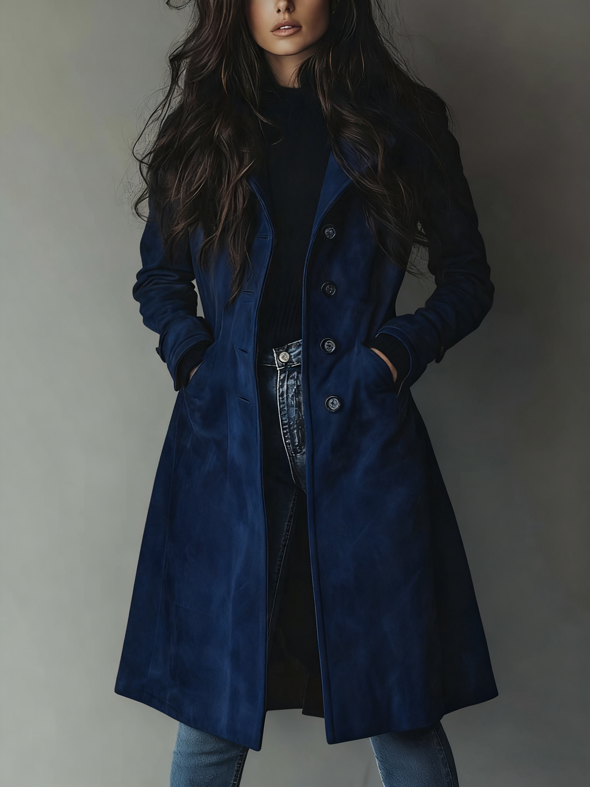Lorenza | Cappotto Trench in Velluto Vintage