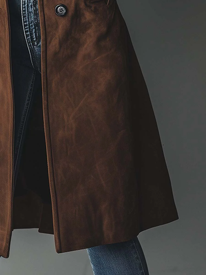 Lorenza | Cappotto Trench in Velluto Vintage