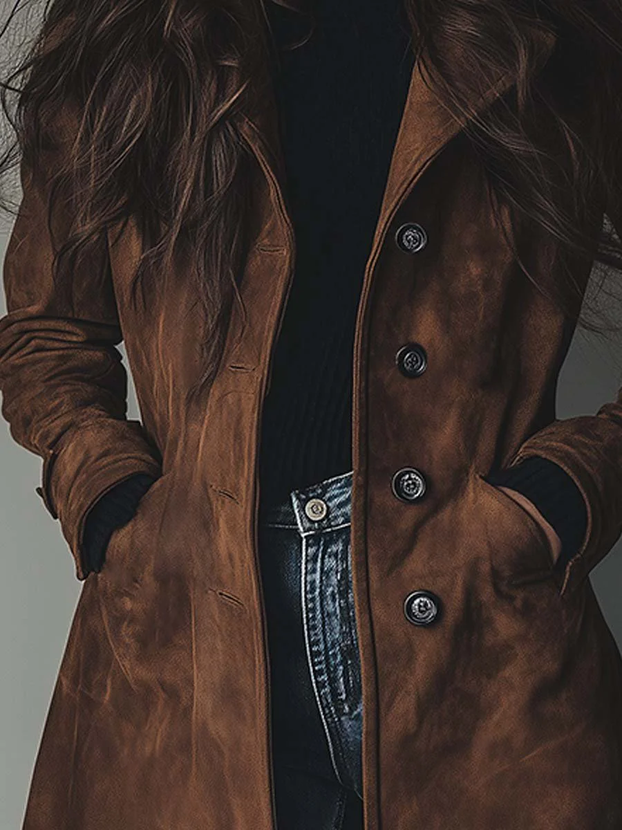 Lorenza | Cappotto Trench in Velluto Vintage
