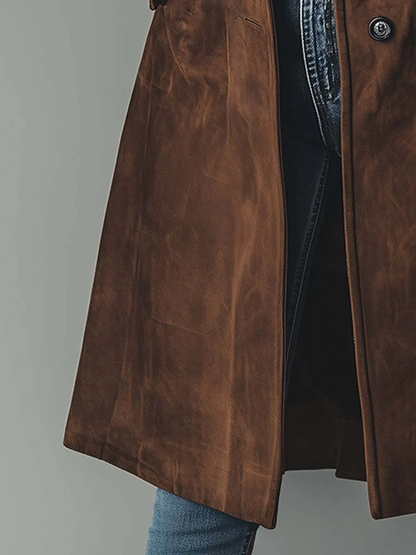 Lorenza | Cappotto Trench in Velluto Vintage
