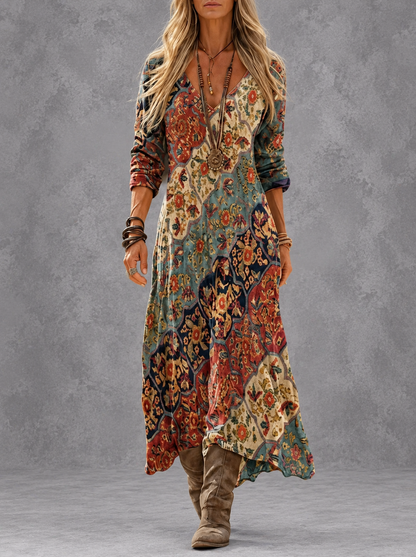Lidia | Vestito fluido autunnale