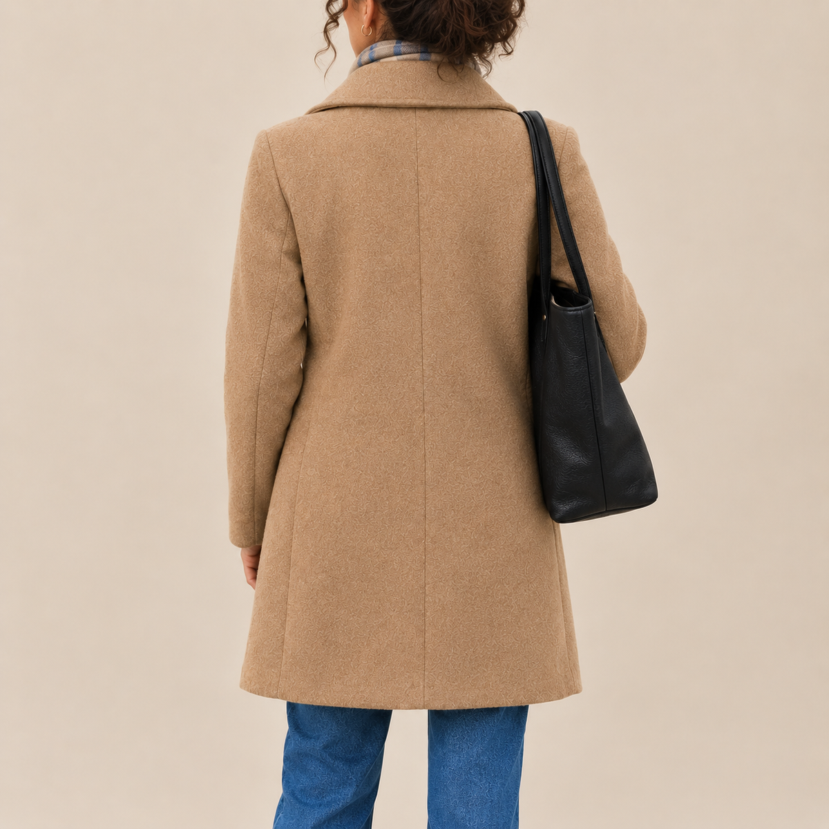Greta | Cappotto in Panno a Taglio Dritto (10 colori)