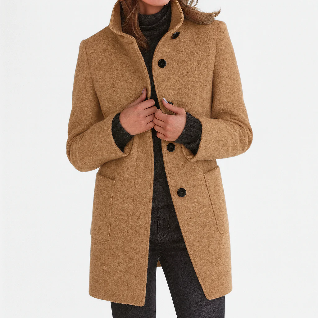 Eleonore | Cappotto in lana a taglio midi