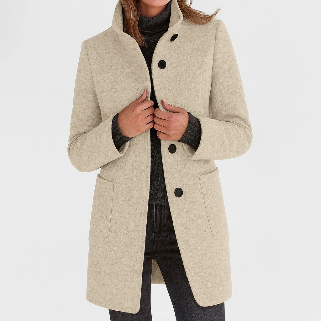 Eleonore | Cappotto in lana a taglio midi