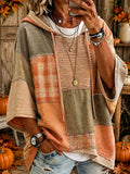 Cristina | Felpa oversize patchwork autunnale