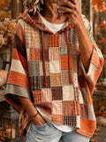 Roxana | Felpa oversize con patchwork artistico