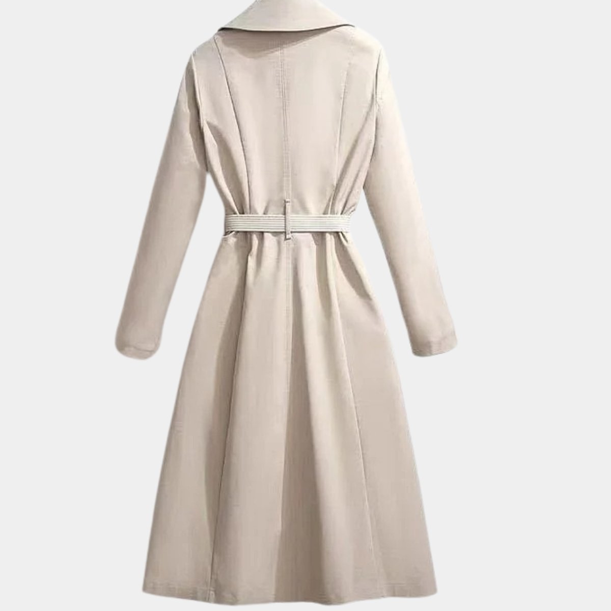 Clarice | Cappotto Trench Midi Classico con Cintura