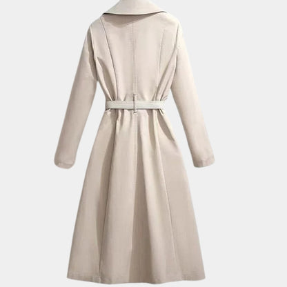 Clarice | Cappotto Trench Midi Classico con Cintura