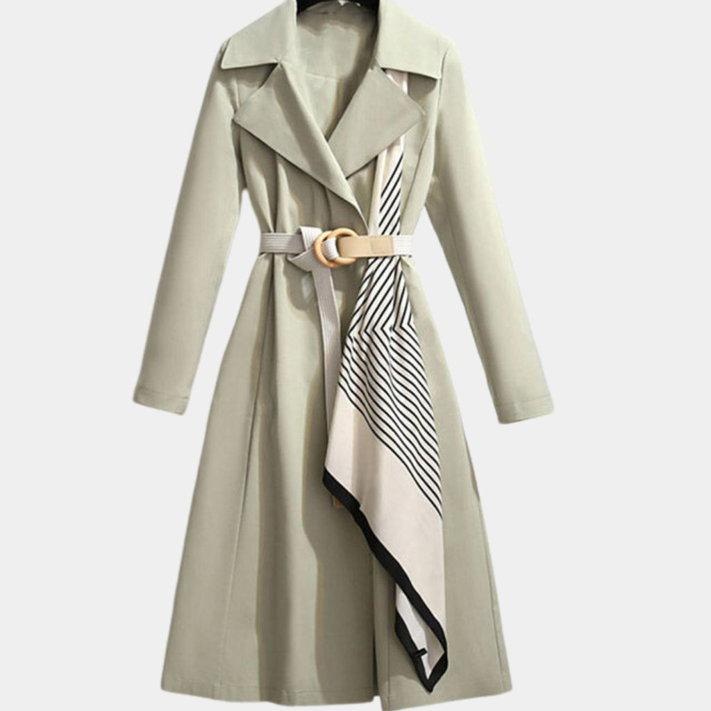 Clarice | Cappotto Trench Midi Classico con Cintura