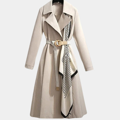Clarice | Cappotto Trench Midi Classico con Cintura