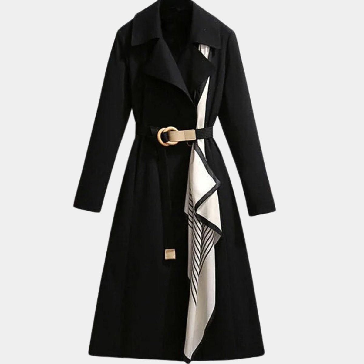 Clarice | Cappotto Trench Midi Classico con Cintura