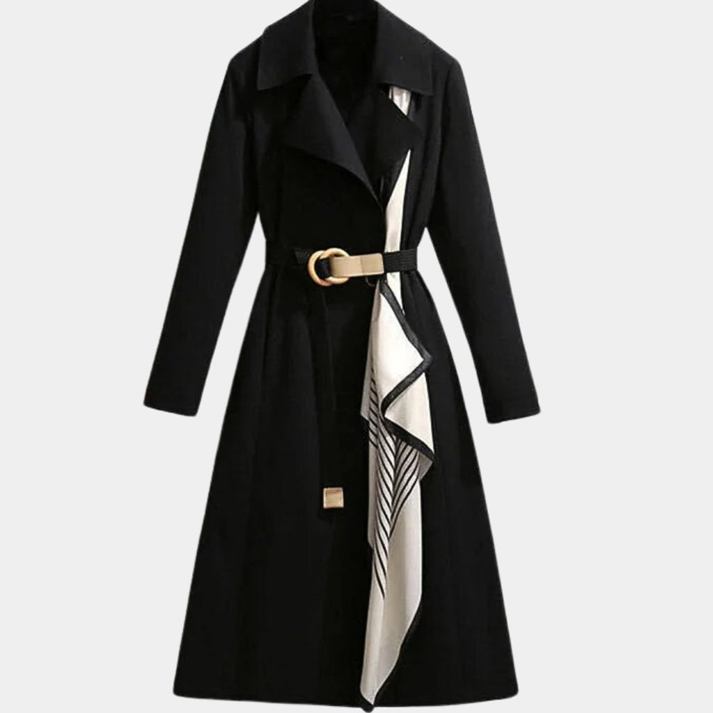 Clarice | Cappotto Trench Midi Classico con Cintura