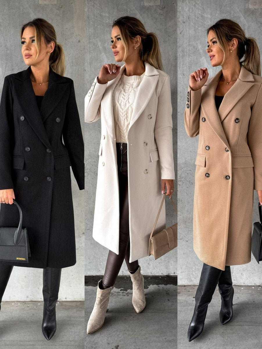 Emeline | Cappotto lungo doppiopetto