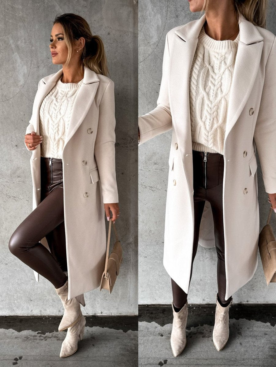 Emeline | Cappotto lungo doppiopetto