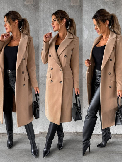 Emeline | Cappotto lungo doppiopetto