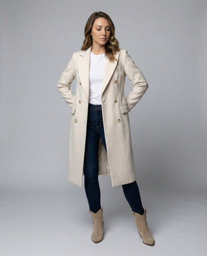 Emeline | Cappotto lungo doppiopetto