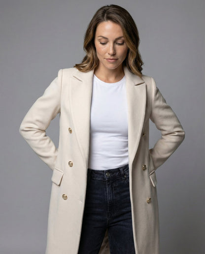 Emeline | Cappotto lungo doppiopetto