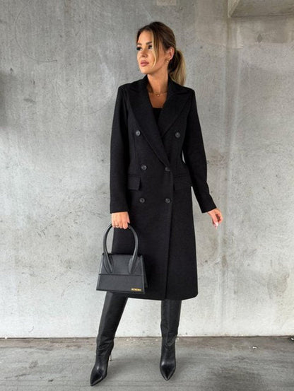 Emeline | Cappotto lungo doppiopetto
