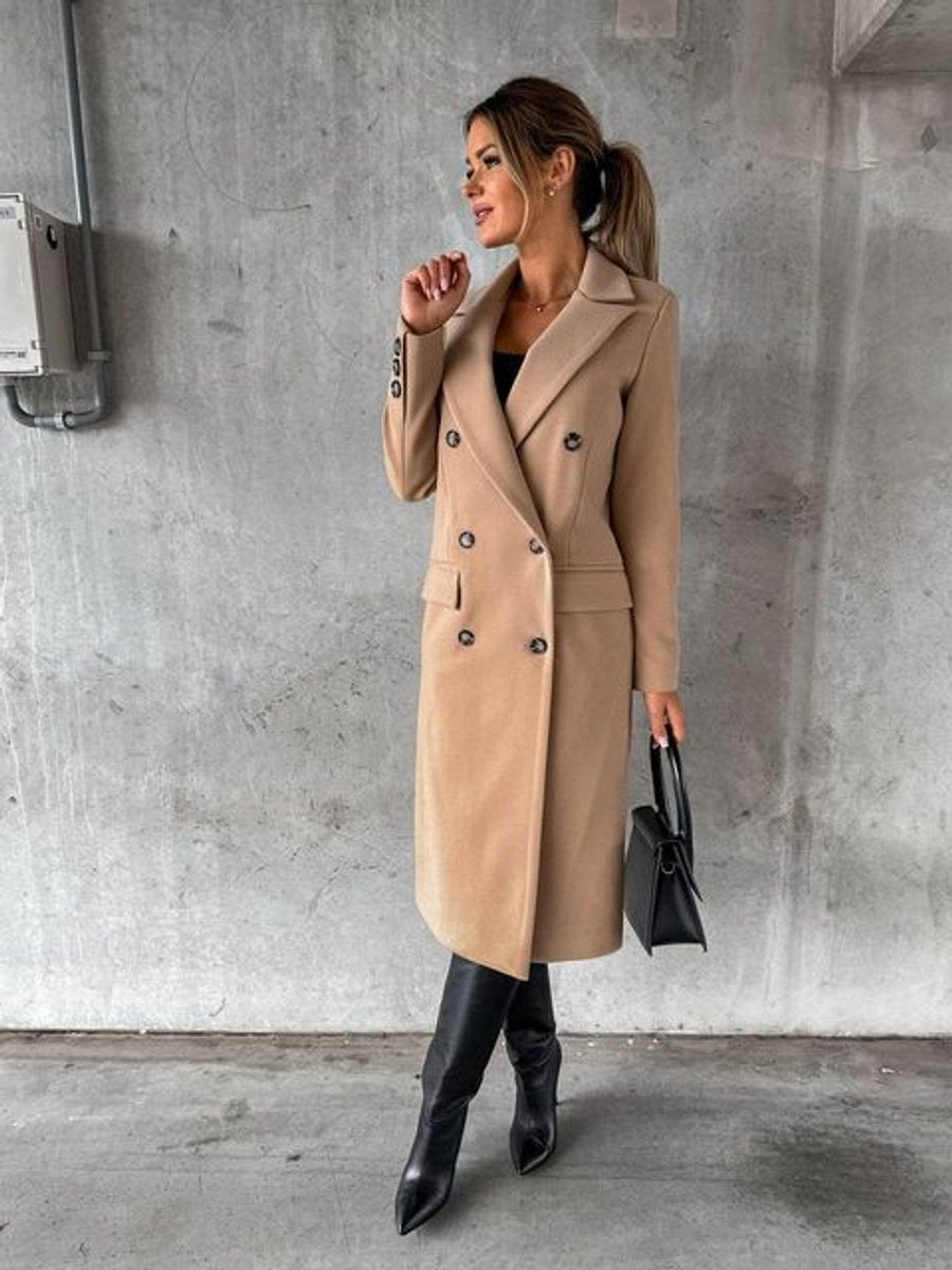 Emeline | Cappotto lungo doppiopetto