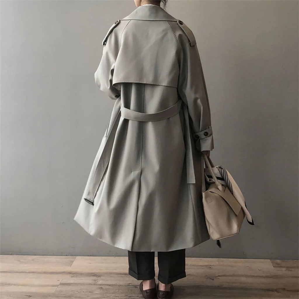 Katherine | Cappotto Trench Lungo Doppiopetto con Cintura