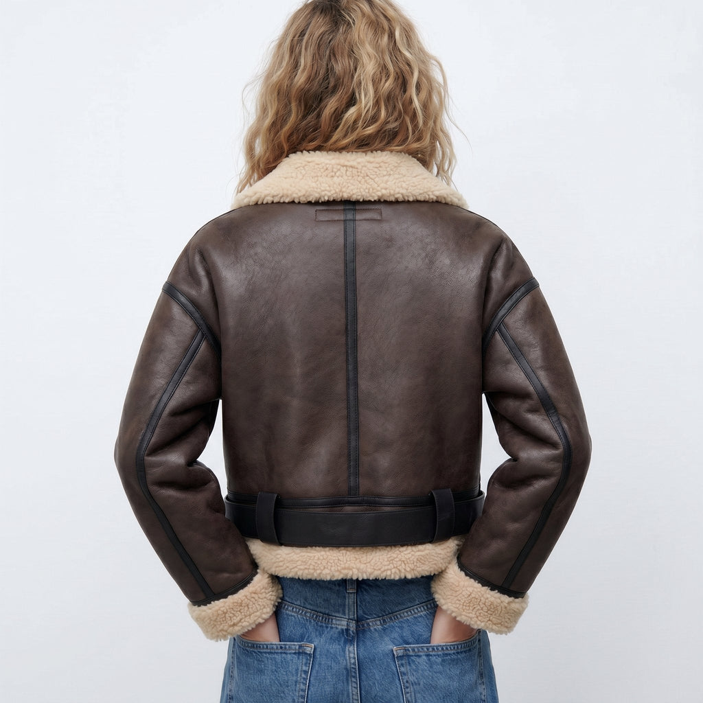 Verena | Giacca Bomber Aviatore Cropped