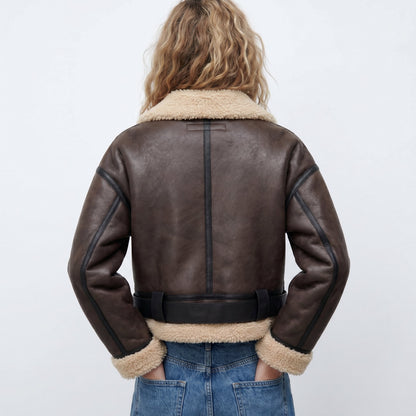 Verena | Giacca Bomber Aviatore Cropped