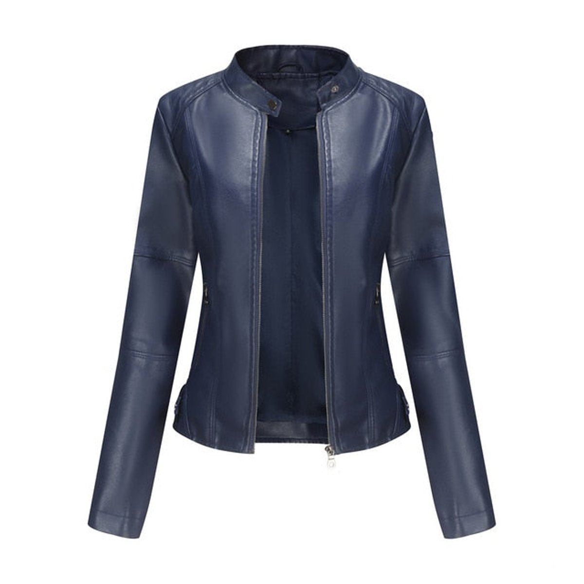 Romina | Giacca Biker Raffinata con Collo alla Coreana