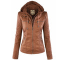 Cassia | Giacca Stile Moto con Cappuccio Removibile
