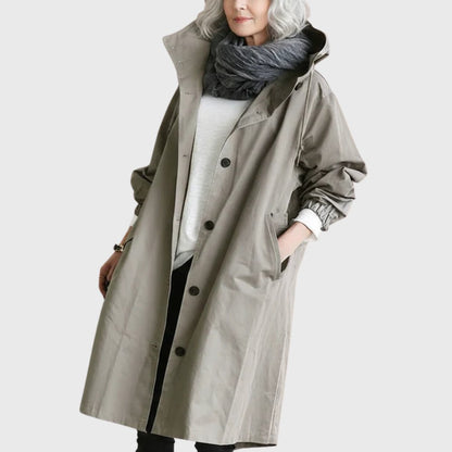 Ruth | Cappotto lungo con cappuccio e vestibilità rilassata