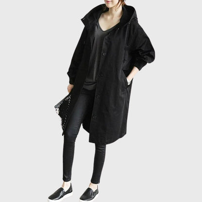 Ruth | Cappotto lungo con cappuccio e vestibilità rilassata