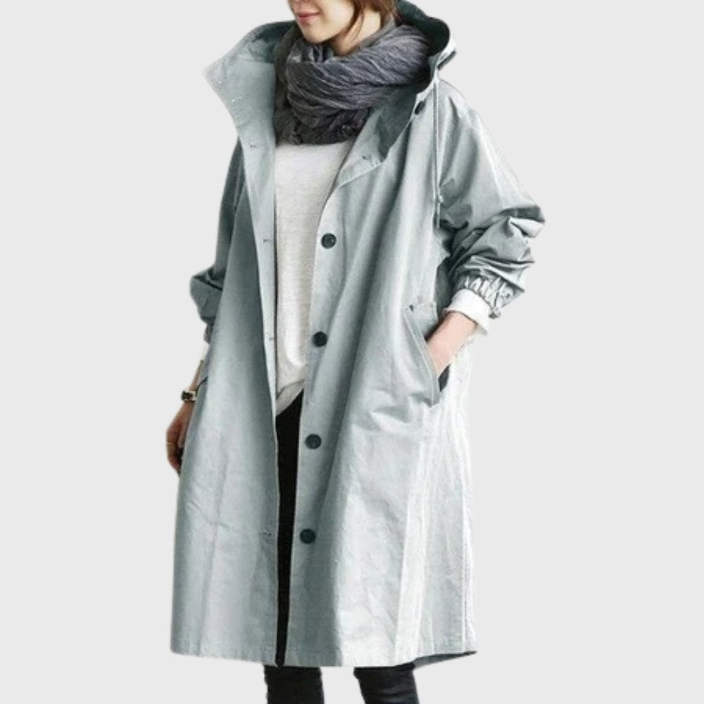 Ruth | Cappotto lungo con cappuccio e vestibilità rilassata
