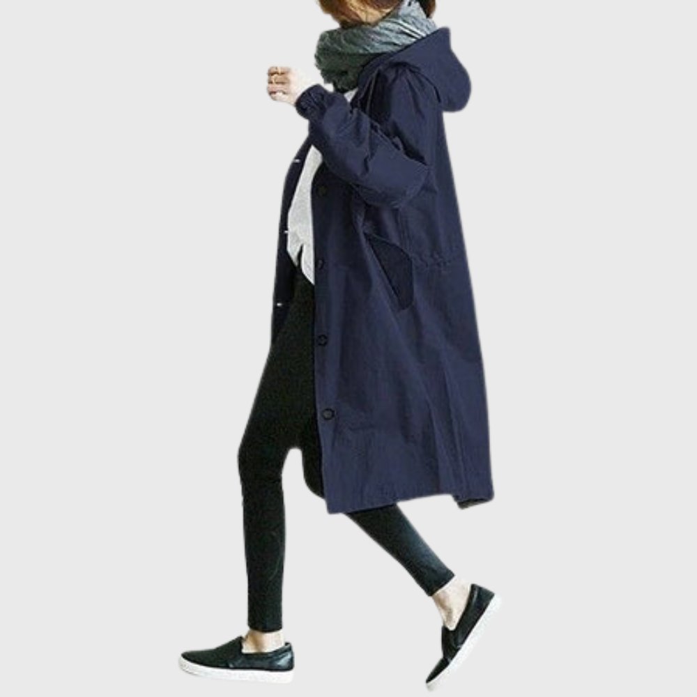Ruth | Cappotto lungo con cappuccio e vestibilità rilassata