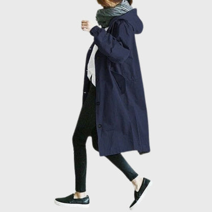 Ruth | Cappotto lungo con cappuccio e vestibilità rilassata
