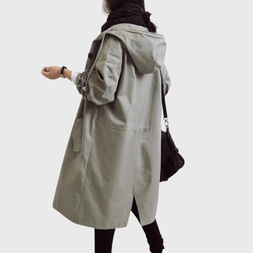 Ruth | Cappotto lungo con cappuccio e vestibilità rilassata